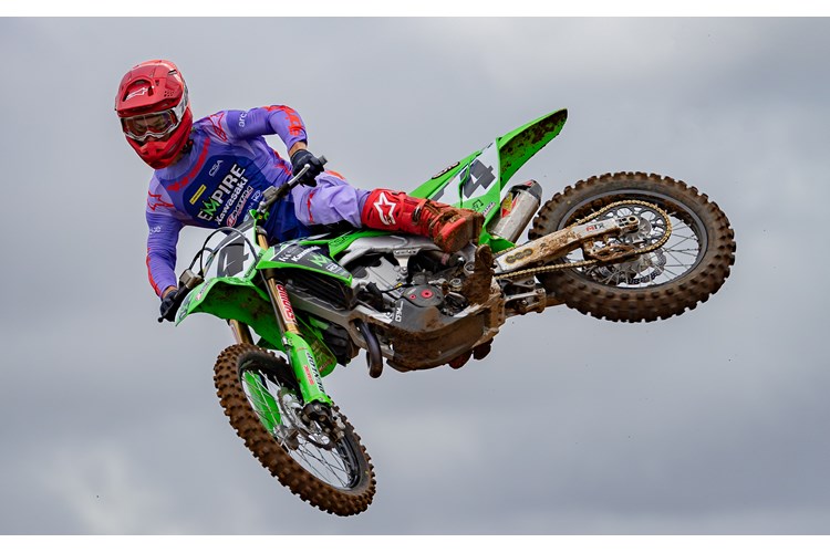 The team rode alongside media representatives at the recent launch of the 2025 KX450 | Photo: ID Media Group